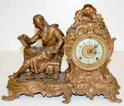 8 Day Ansonia Racine Statue Clock