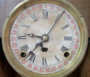 E.N. Welch Calendar Dial Oak Kitchen Clock