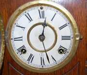 8 Day Waterbury Grant Oak Mantle Clock