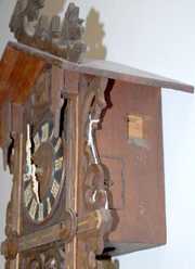 Black Forest Carved & Inlaid Cuckoo Clock