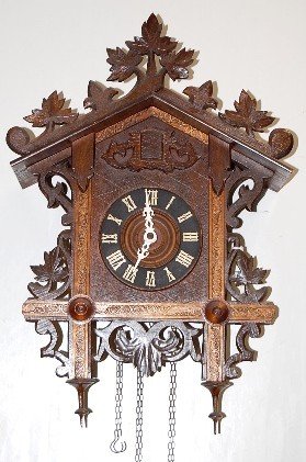 Black Forest Carved Cuckoo Clock
