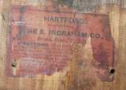 Oak Ingraham “Hartford” Long Drop Wall Clock
