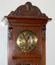 German Leaded Glass Box Clock