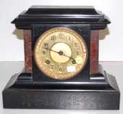 8 Day Waterbury Enamel Mantle Clock