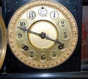 8 Day Waterbury Enamel Mantle Clock