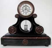L. Marti & Cie Slate & Marble Mantle Clock