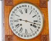 Oak Waterbury T & S Wall Clock