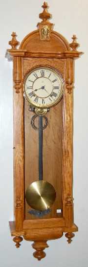 Oak Ansonia Capitol Wall Clock