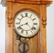 Oak Ansonia Capitol Wall Clock