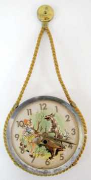 German Little Red Riding Hood Animated Clock