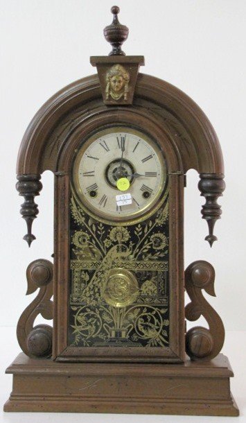 Oak Ansonia Parisien Mantle Clock