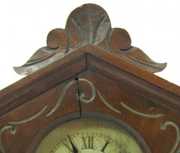 Miniature Walnut Chauncey Jerome Cottage Clock