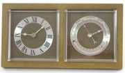 Bronze Chelsea Desk Top Clock & Barometer
