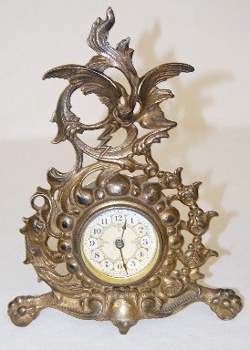 Iron Dragon Figural Novelty Clock