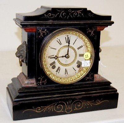 Ansonia Iron Case “La France” Mantle Clock