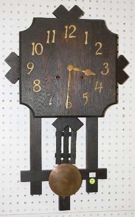 Gilbert Mission Oak “San Remo” Wall Hanging Clock