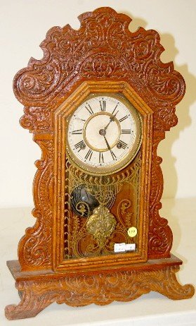 Waterbury “Festus” Pressed Oak Kitchen Clock