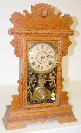 Oak Gilbert “Lake No. 1” Kitchen Clock