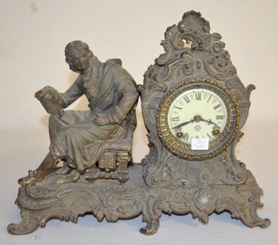 Antique Ansonia “Racine” Statue Clock