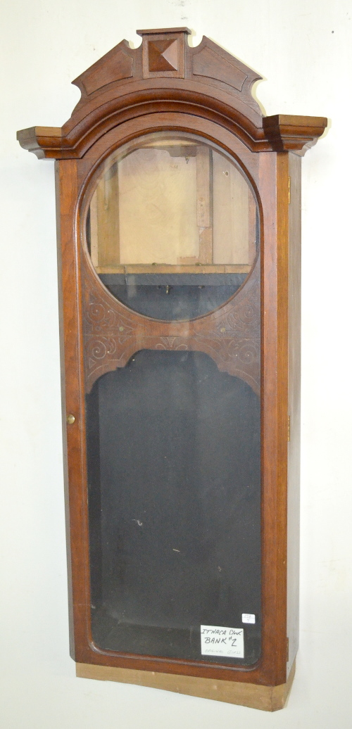 Antique Ithaca Bank #2 Walnut Clock Case