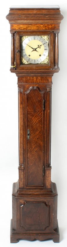 A rare oak cased dwarf longcase clock by Winterhal