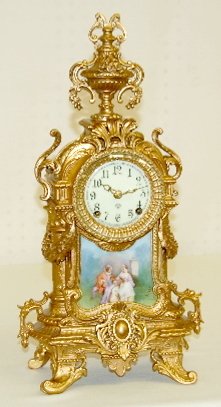 Ansonia “Royal” Metal Case Mantel Clock, T & S