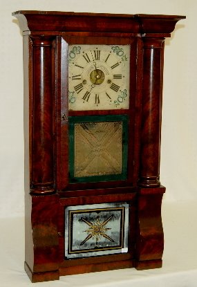Forestville Mfg. Co. Large 2 Weight Shelf Clock