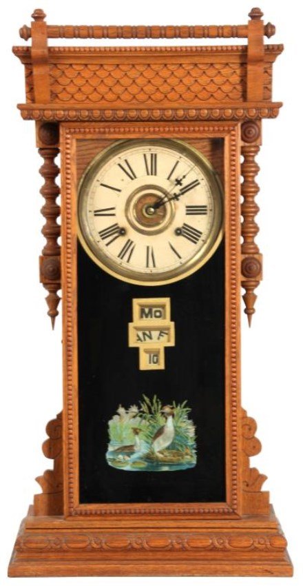 Gilbert “Oriental” Calendar Mantle Clock