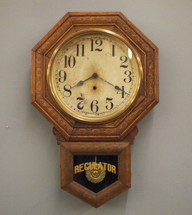 Sessions short drop schoolhouse clock