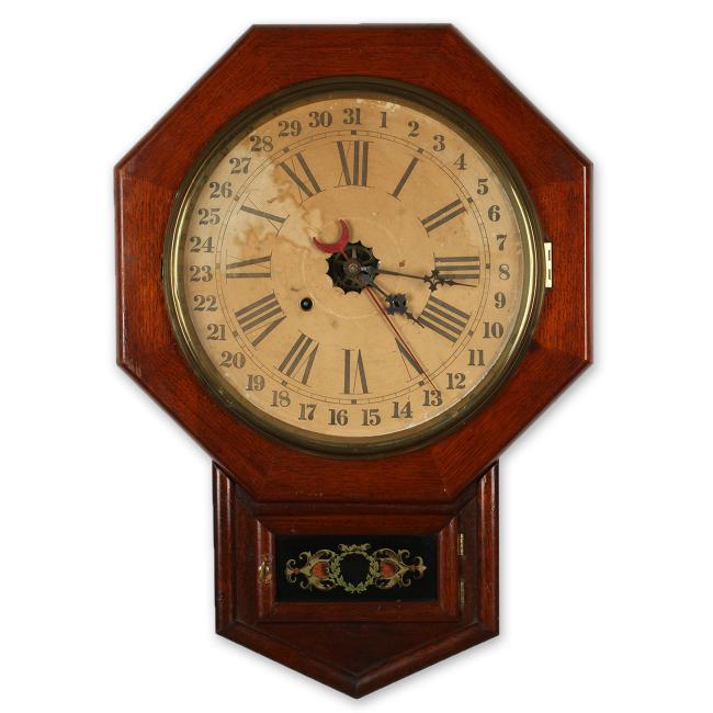 Rare Canada Clock Co. (Hamilton) ” Calendar” Wall
