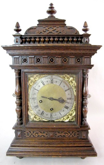German Westminster Bracket Clock w/5 Gongs