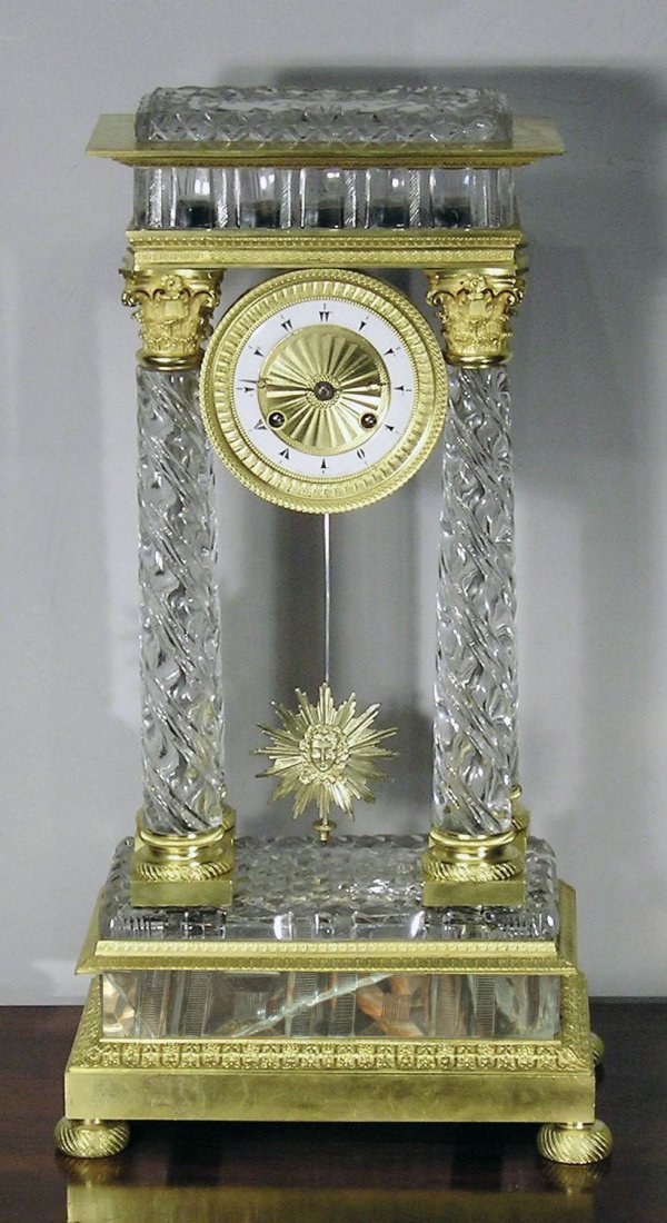 Crystal Mantle Clock made for the Arabic market