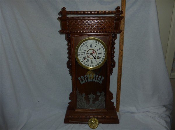 Rare Example by William L Gilbert Excelsior Clock