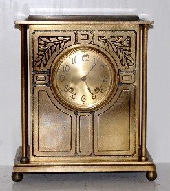 Brass Dresser Clock w/ Brass Dial