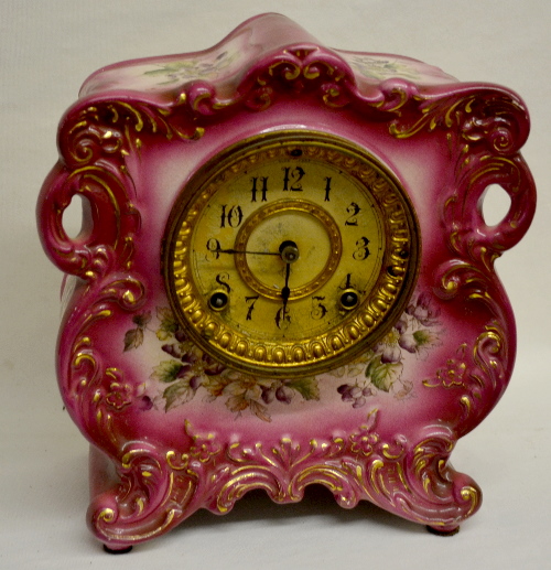 Antique Ansonia Porcelain Clock “Tyro”