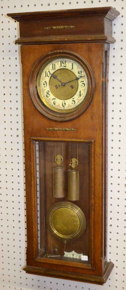 Antique German 2 Weight Vienna Regulator Clock