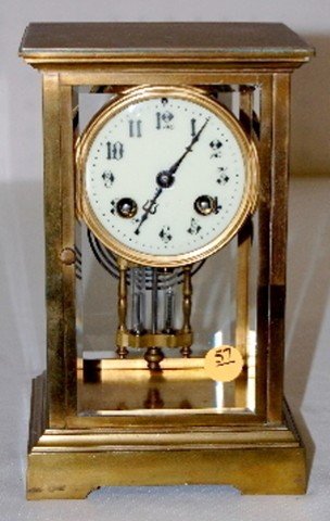 S. Marti French T & S Crystal Regulator Clock