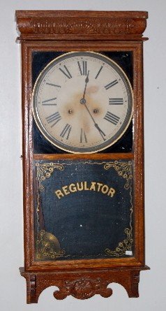 Ingraham Oak “Western Union” Regulator Clock