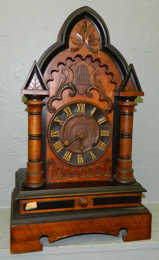 8 day maple spring wind mantle cuckoo  clock.