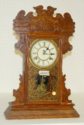 Waterbury Oak Kitchen Clock, T & S