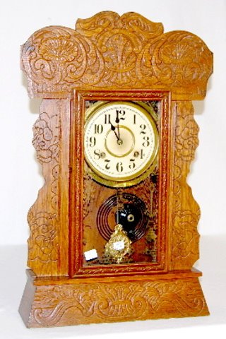 New Haven Oak Merchants #1438 Kitchen Clock