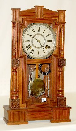 Gilbert “Mitra” Walnut Mantel Clock