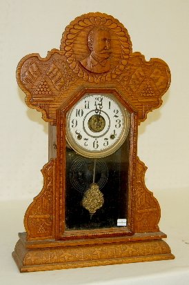 Ingraham “Admiral Dewey” Oak Mantel Clock