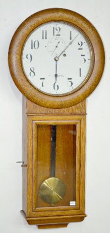 Seth Thomas No. 2 Oak Hanging Regulator Clock