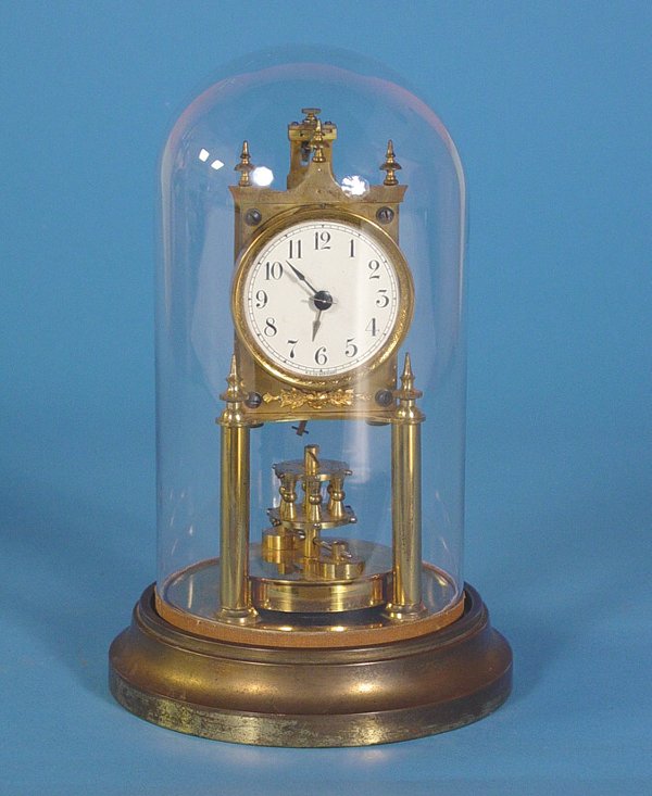 Gustav Becker Disk Pendulum Anniversary Clock