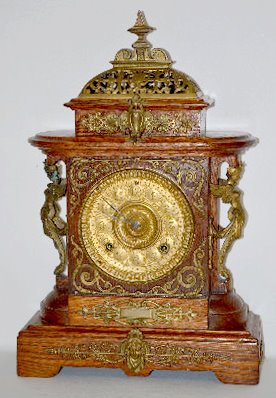 Ansonia Oak “Cabinet E” Shelf Clock