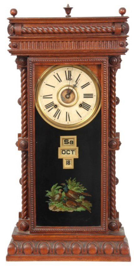 Gilbert “Elberon” Calendar Mantle Clock