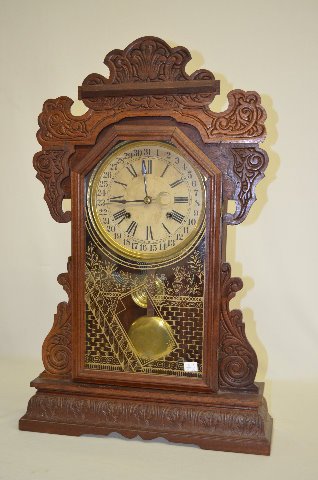 Waterbury “Rochester” Oak Calendar Kitchen Clock