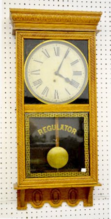 Ingraham “Northwestern” Oak Regulator Clock