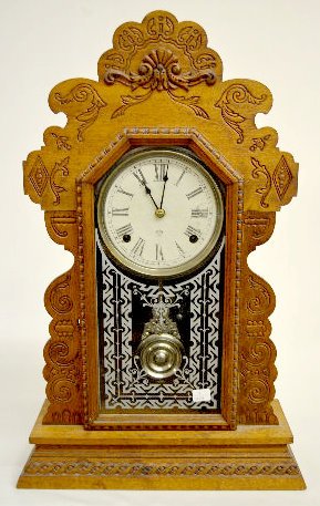 Ansonia “Kirkwood” Oak Kitchen Clock